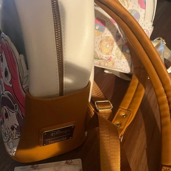 2 Disney Princess LoungeFly Backpacks and one wallet 👑👑👑👑👑👑👑👑👑 - Picture 4 of 14